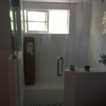 newport beach custom glass doors frameless for bathroom and shower